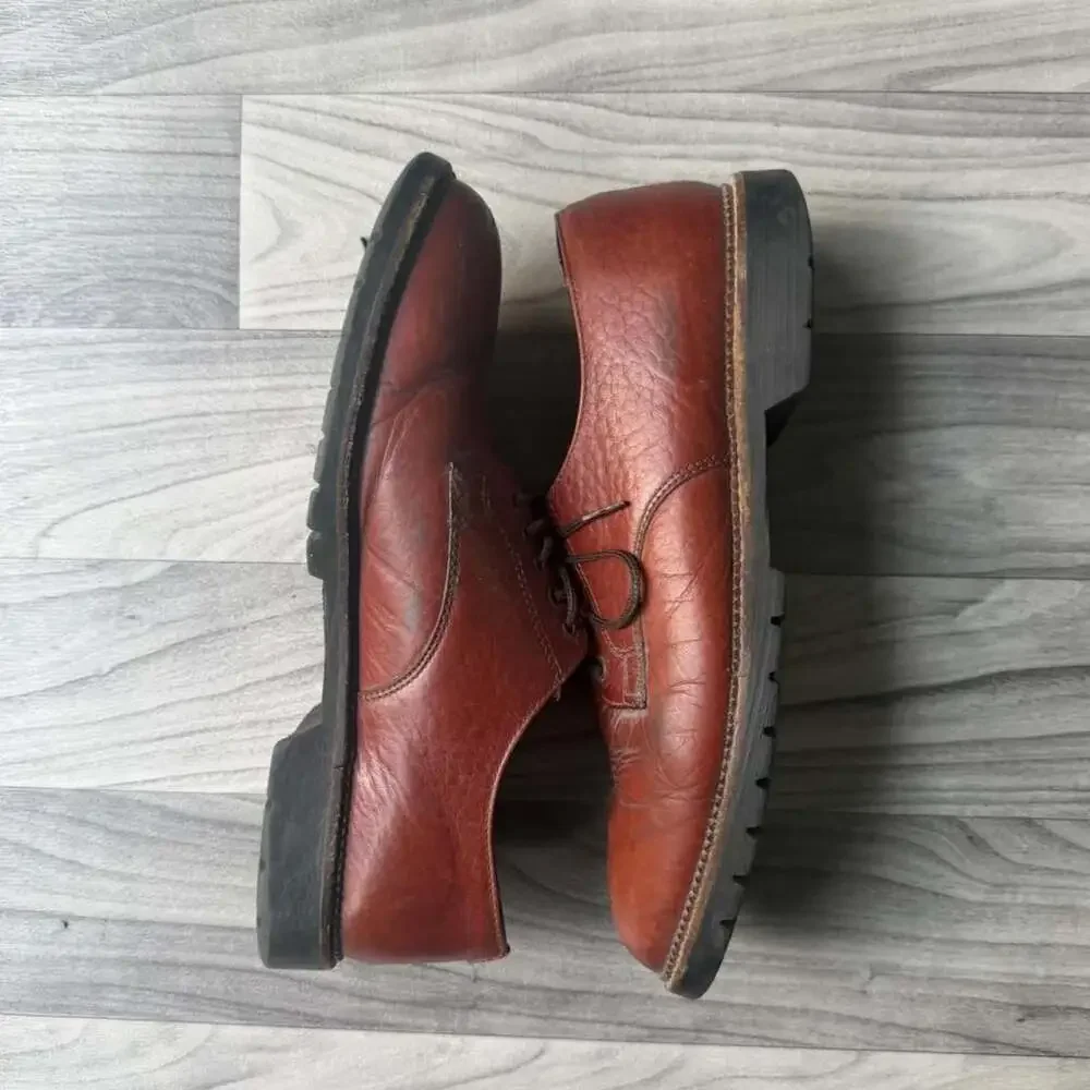 Vintage U.S. Brass Brown Leather Oxford Dress Shoes 5900/2